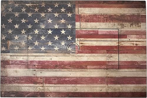 Miniatura 5 de Endless Summer The Americana - Fogata rectangular de 40 x 28 pulgadas, 40,000 BTU para patio al aire libre con vidrio blanco para fuego, repisa de