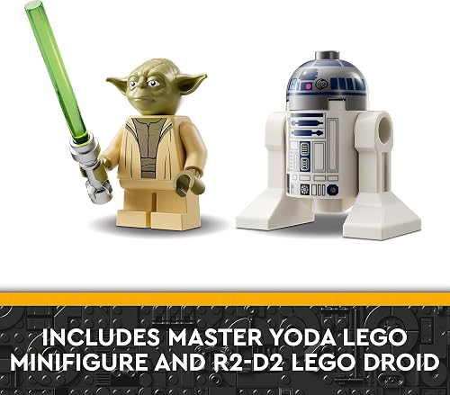 LEGO Star Wars Yoda's Jedi Starfighter Building Toy for Kids, Boys & Girls, The Clone Wars Vehicle Set with Master Yoda Minifigure, Lightsaber and Droid R2-D2 Figure 75360 - 7