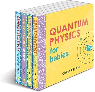Baby University 4-Book Set by Chris Ferrie: Quantum Physics, Rocket Science, Relativity & Newtonian Physics for Toddlers - STEM Gifts
