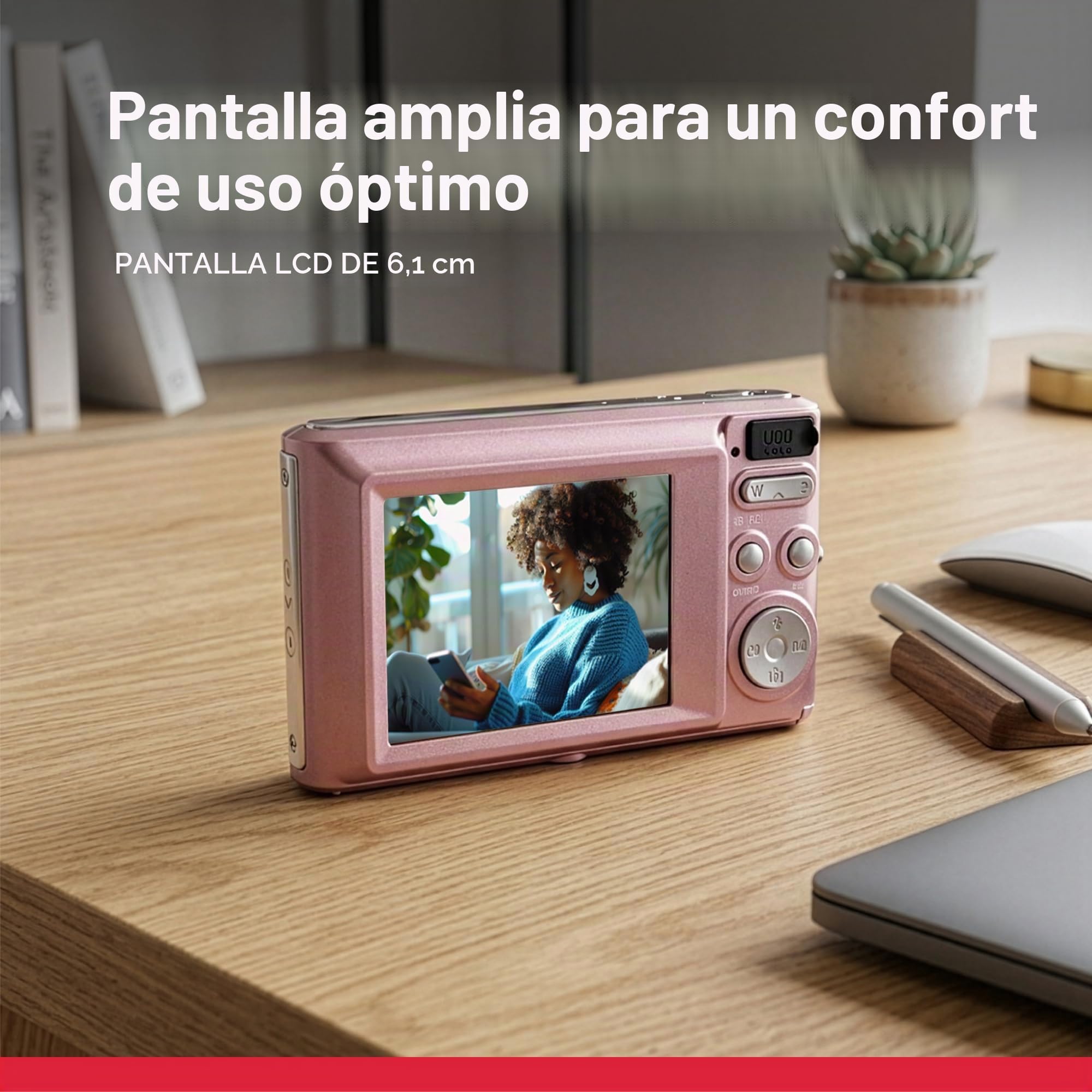 Agfa Photo - Cámara Digital compacta con 21 Mpx, Sensor CMOS, Zoom Digital 8X y Pantalla LCD, Color Plateado