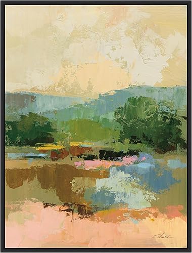 Miniatura 15 de Amanti Art Lienzo enmarcado para pared, 42 x 32 pulgadas, vista al otro lado del río I de Silvia Vassileva, lienzo enmarcado para pared, obras de