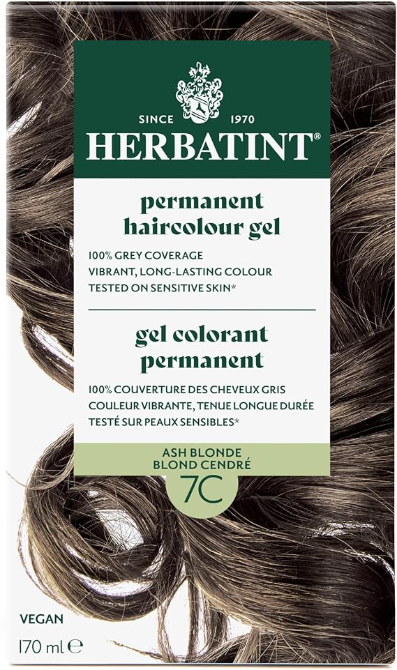 Herbatint Hair Color 7C Ash Blonde, 4.55 oz