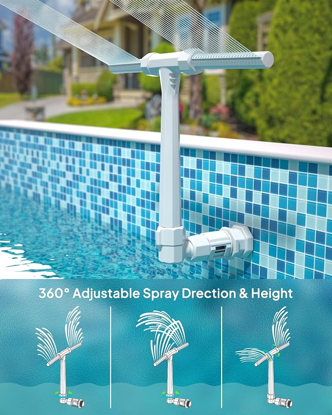 Fuente de piscina POOLHOUR para alturas ajustables 21.1" miniatura 7