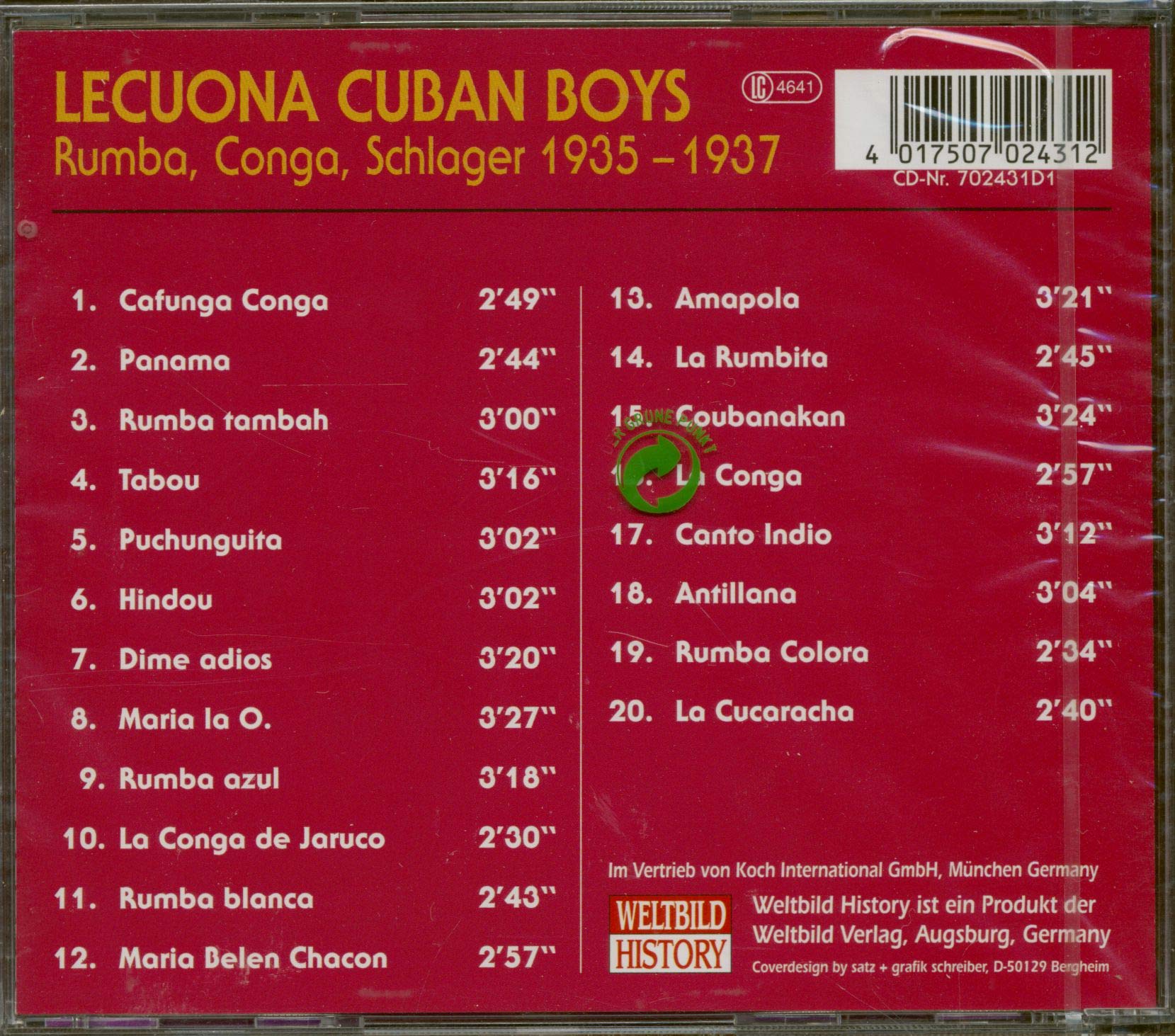 Rumba Conga Schlager 1935-37
