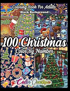 Christmas Color By Number For Adults Picks collage image 4