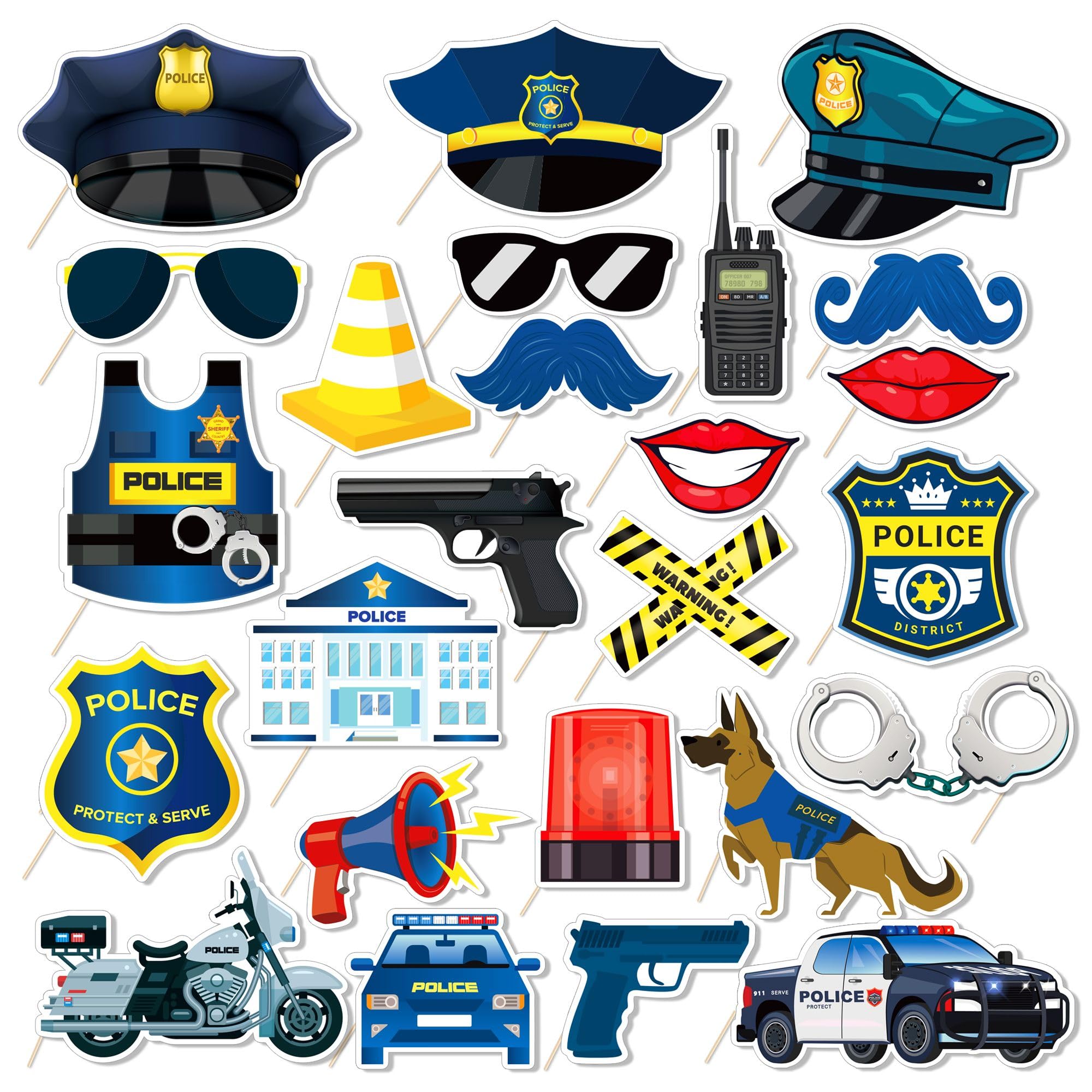 Accessoires Photomaton Canada - Lot De 25 Avec Bâtons En Bois - Pour Fête Nationale Du Canada (1er Juillet), Décoration, Selfies - 2