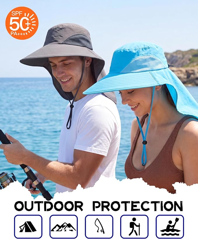 Sombrero para sol Home Prefer Outdoor UPF50+ con ala ancha miniatura 3