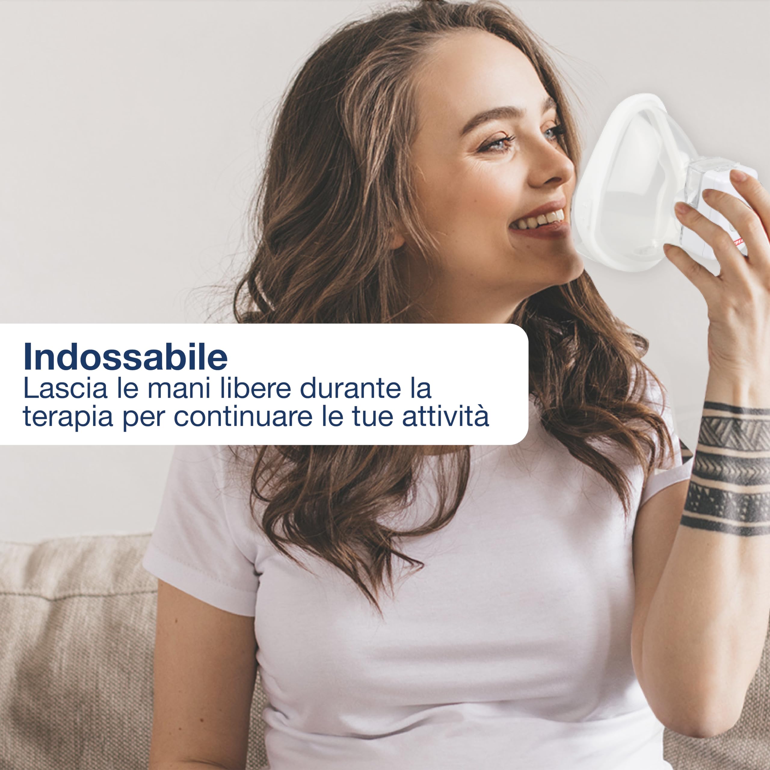 GIMA - Aerosol Mesh a ultrasuoni tascabile e indossabile, 28065