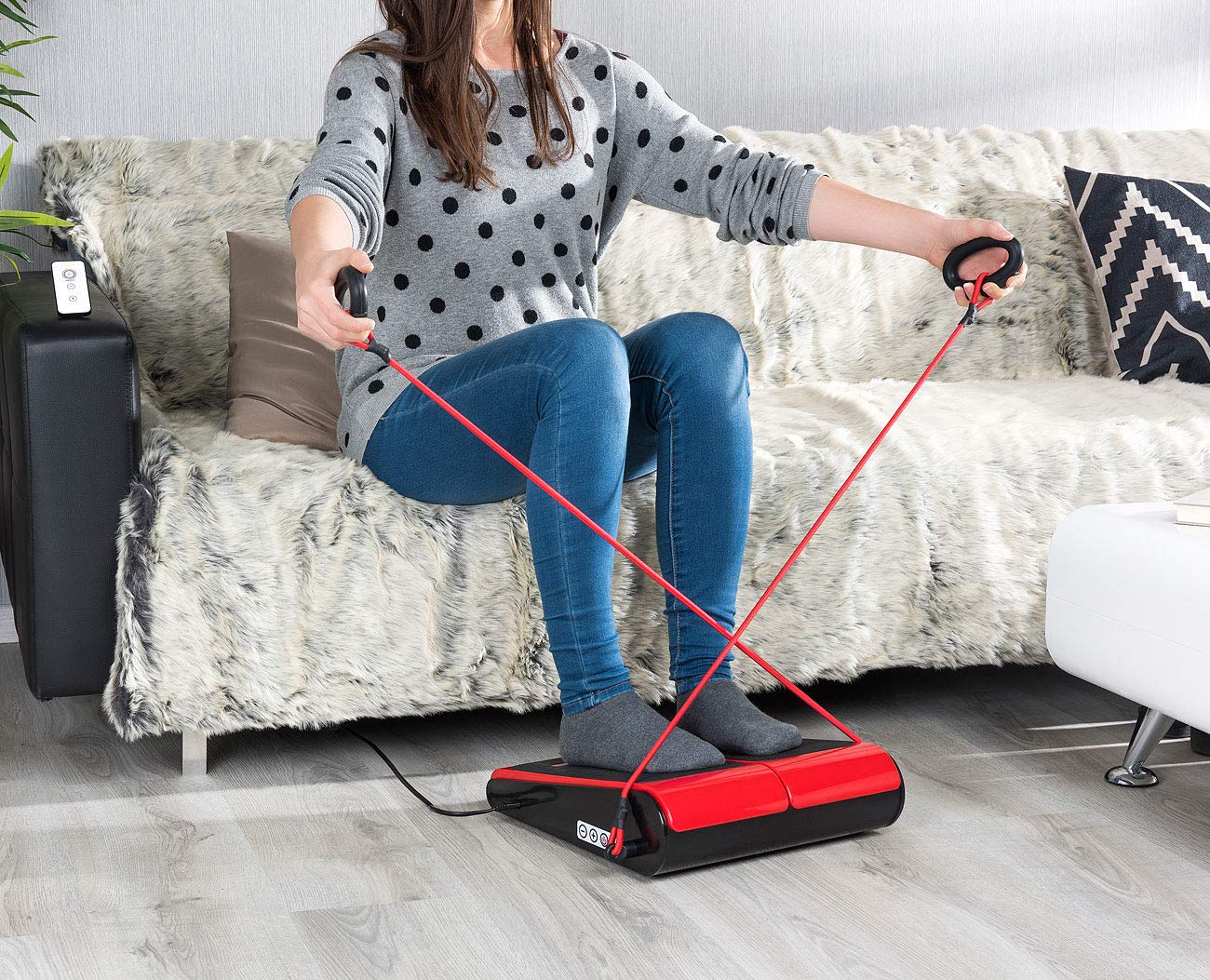 Newgen Medicals Vibrations-Fußplatte mit 2 Expandern, für Tätigkeiten im  Sitzen, 60 W : Amazon.de: Sport & Freizeit