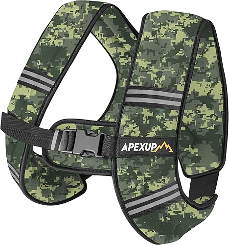 Miniatura 25 de APEXUP - Chaleco con peso de 5, 10, 15, 20, 25 y 30 libras para hombre y mujer, con rayas reflectantes, equipo para entrenamiento de fuerza y correr