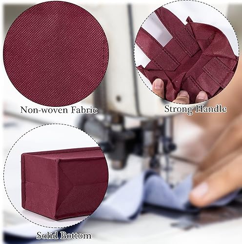 Miniatura 2 de 20 bolsas de vino reutilizables, bolsas de regalo de vino de 4 x 3.5 x 13.8 pulgadas, bolsas de vino de tela no tejida para botellas de vino, bolsas