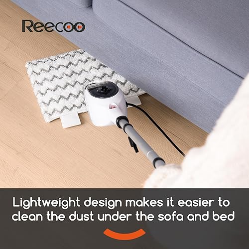 Miniatura 7 de Trapeador de vapor con accesoriosalmohadilla, 2 piezas, diseño único de doble cara  Limpieza profunda a alta temperatura de 260 F258.8 F,