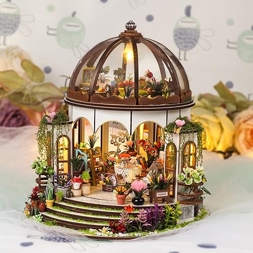 Miniatura 77 de ISSEVE Kit de rincón de libros para bricolaje, rompecabezas de madera 3D, kit de casa en miniatura para decoración de estantería, soporte mágico