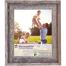BARNWOODUSA Rustic Picture Frame, 13x20, Natural Weathered Gray