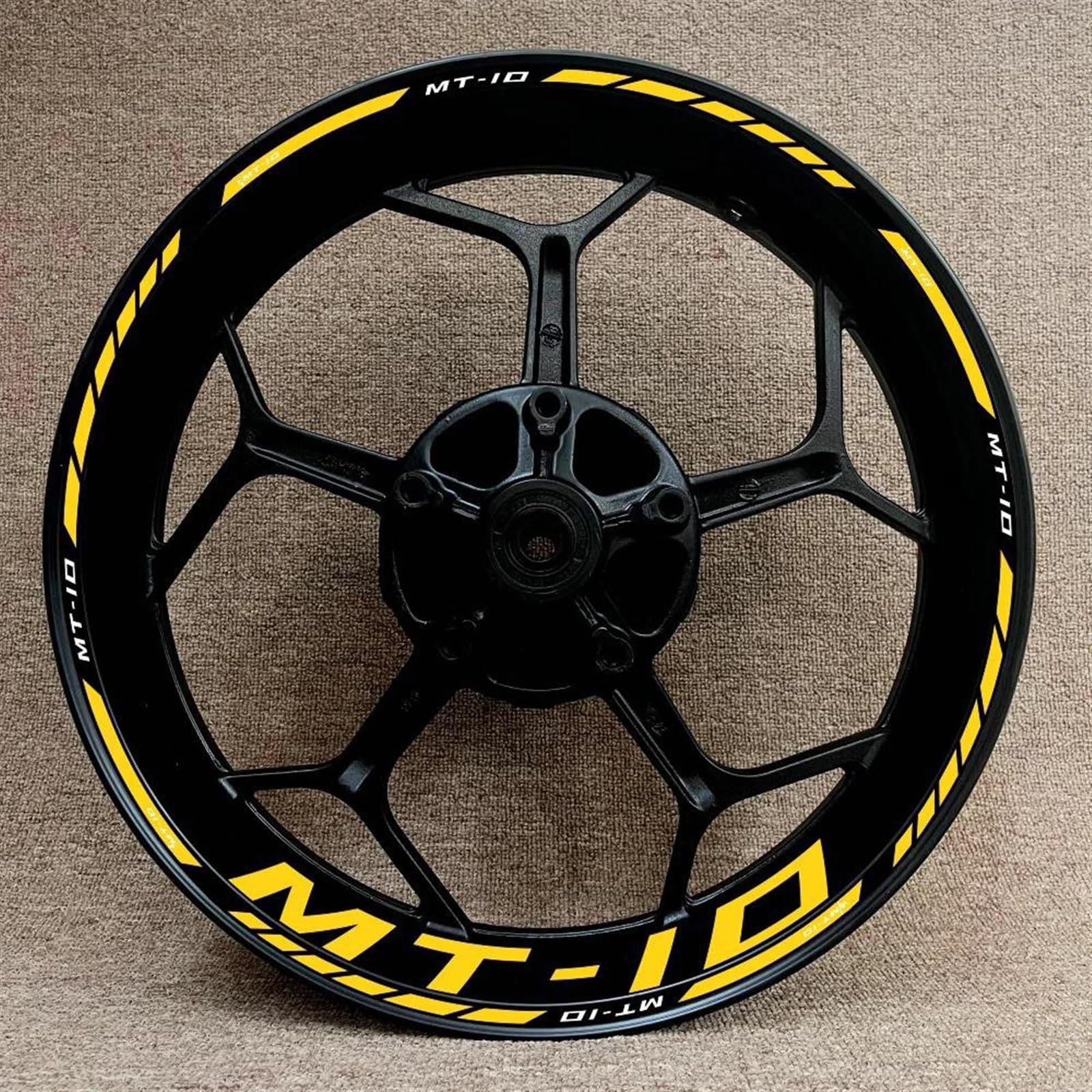 Stickers Motorcycle Wheel Stickers Reflective Rim Motorbike Waterproof Decals for MT-10 Mt10(Style 1)