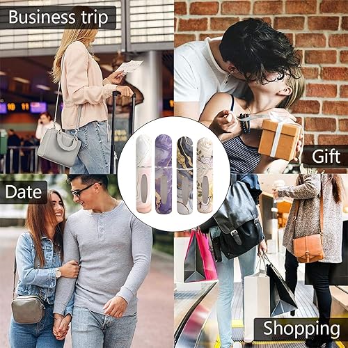 Miniatura 6 de Botella de Perfume Recargable para Viajes  Mini Vaporizador Portátil, Botellas de Perfume Vacías con Patrones Únicos, Estuche de Bomba de Repuesto