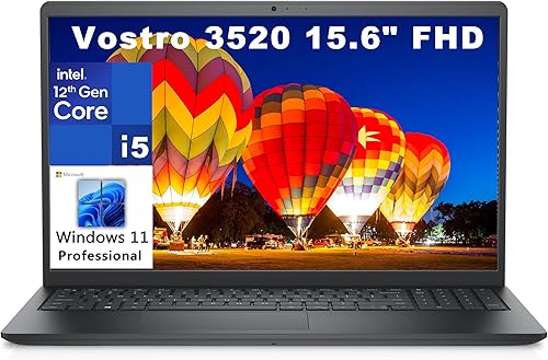 Dell Vostro 3000 Series 3520 15.6" FHD 120Hz Computadora portátil empresarial, 12 generación Intel 10-Core i5-1235U (Beat i7-1195G7), 16GB DDR4 RAM,