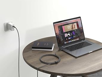 Hyper HyperDrive USB C to USB C Cable (6ft/2M) - 100W Power Delivery, 10Gbps Data Transfer, Video Output, Emark Smart Chip