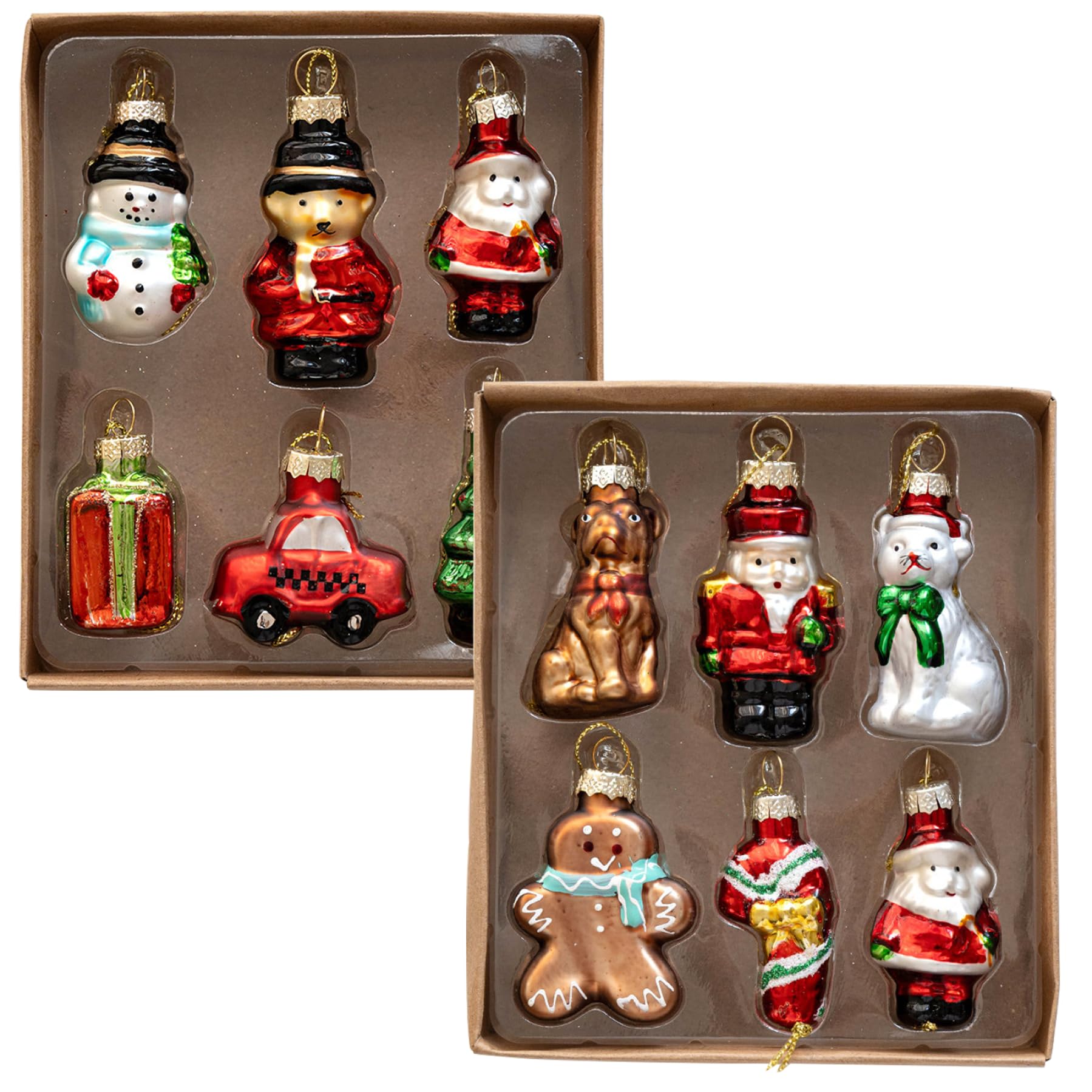 Boules en Verre Vintage de Noël : suspensions haut de gamme pour décoration d'hiver