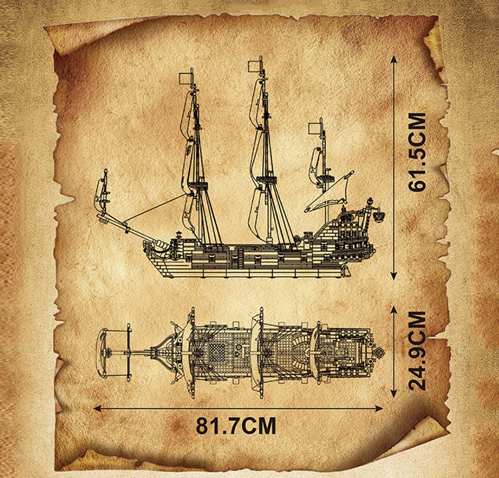 Amazon.co.jp: YMSCIKSJ 海賊船ビルディングブロックセット、船