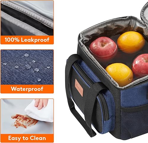 Miniatura 116 de Lifewit Lonchera mediana aislada, suave y refrigerante, para adultos, hombres y mujeres, flor 12 latas (9L)