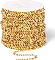 Vista 28 de Rollo de cadenas coloridas de acero inoxidable de 66 pies, acero inoxidable 304 de 0.059 pulgadas de acero inoxidable 304, cadenas trenzadas