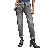 G-STAR Kate Boyfriend Jeans Donna, Blu (Sun Faded Gunmetal D15264)