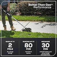 Vista 4 de Greenworks Pro - Bordeador sin escobillas de 8 pulgadas y 80 V, batería no incluida (ED80L00)