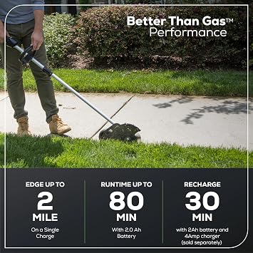 Greenworks Pro 80V 8 inch Brushless Edger, Battery Not Included ED80L00