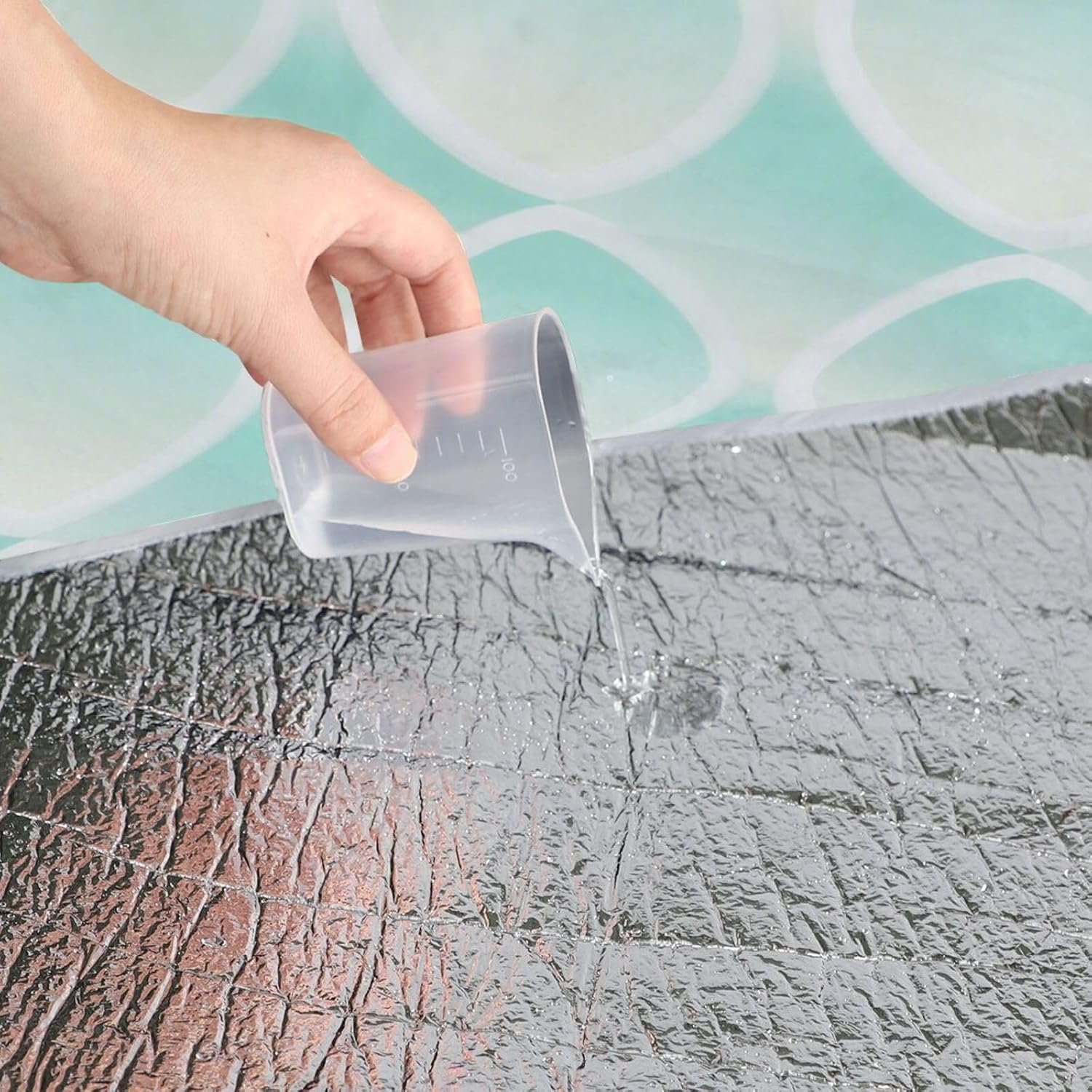 Round Camping Blanket - Fits 2 Adults, Summer Accessories Sand Resistant Hiking Blanket for Beach Mat or Family Outdoor Camping Party 58 in (Green Abstract)