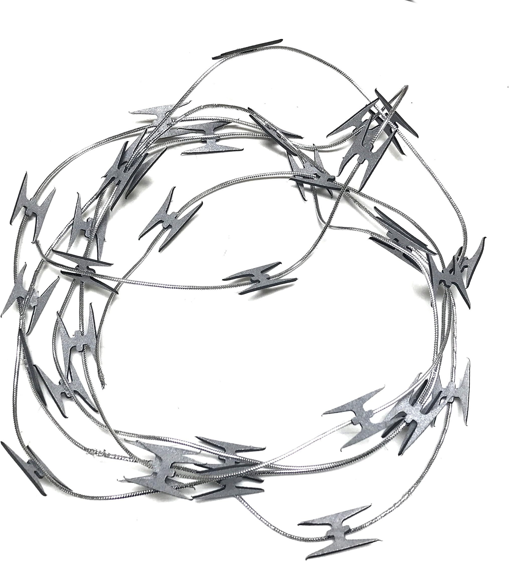 NewRuleFX Actor-Safe Fake Prop Razor Wire 10' Length Silver