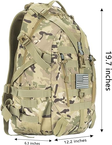 Miniatura 2 de Pickag Mochila táctica militar Molle Bag para senderismo, senderismo, senderismo, senderismo, caza, viajes, motocicleta