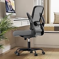 Vista 8 de Silla de oficina Mimoglad, silla de escritorio ergonómica con soporte lumbar ajustable, silla de computadora de malla de respaldo alto