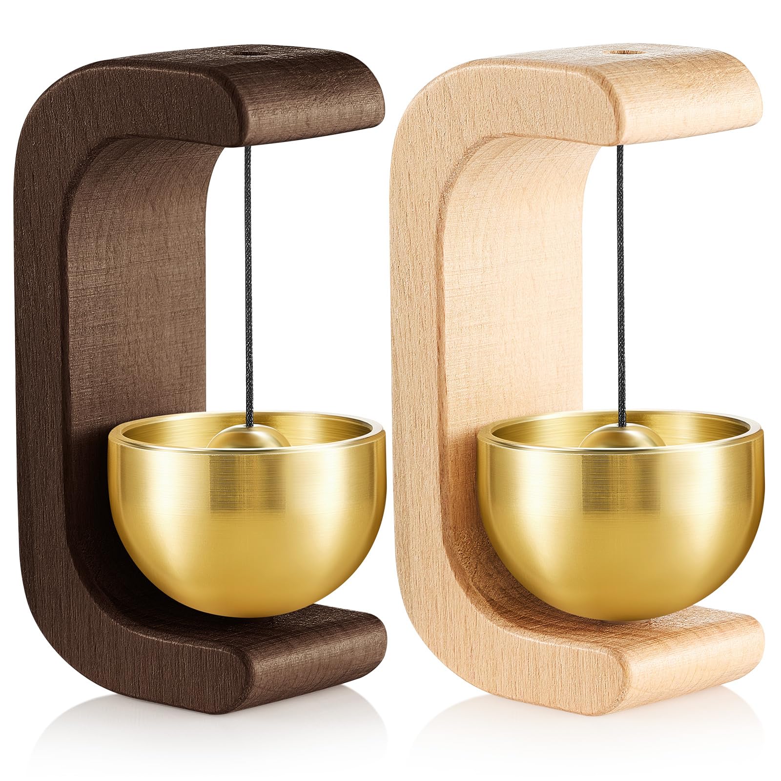 Amazon.com : Zonon 2 Pcs Magnetic Wooden Wind Chime Doorbell