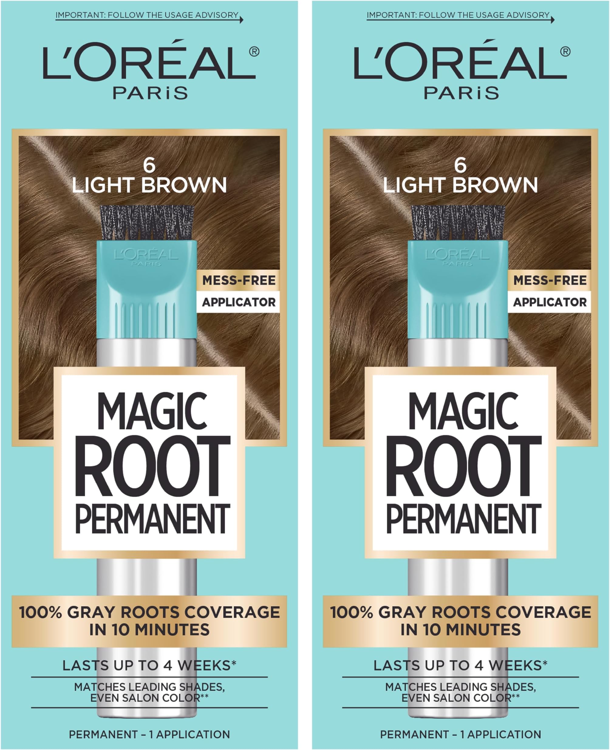 L’Oréal Paris Root Rescue Light Brown 6 2PK
