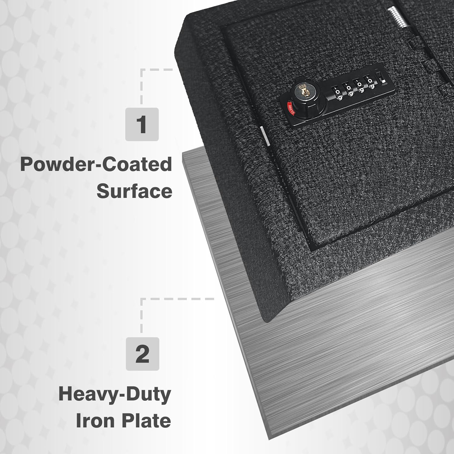 BestEvMod Center Console Safe Vault LockBox Compatible with Chevy Silverado EV/GMC Sierra EV 2026 2025 2024 Pickup Gun Safe Vault Console Storage Interior Organizer Security Anti-Theft (Not Fit ICE)