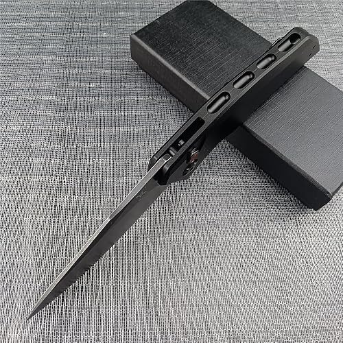 Miniatura 8 de HUAAO 3.3 '' 9Cr13MoV Hoja de acero T6 Aviación Asas de aluminio Apertura de Botton SpeedSafe Cuchillo de supervivencia asistida al aire libre EDC