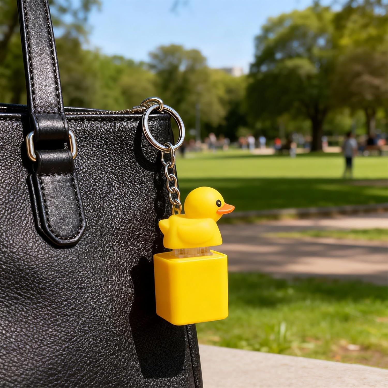 Fidget toys adults keyboard clicker：Duck Quacking keychain Keycap with Lights & Sound for Bags Backpacks, Funny Gifts (2Pack) (Duck-2pcs)