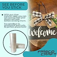 Vista 6 de Frisco Craft C-370 Cinta de transferencia transparente para vinilo de 12 pulgadas x 100 pies Cinta de aplicación perfecta para autoadhesiva