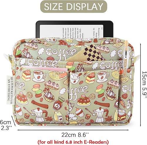 Miniatura 74 de Organizador multifuncional de cartera, bolsa de viaje impermeable con cremallera, estuche de almacenamiento de suministros de diario para cuadernos