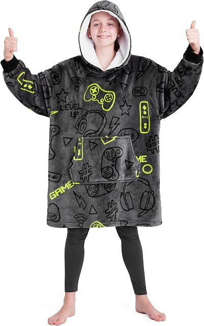 CityComfort Hoodie For Boys, Fleece Oversized Hoodie Blanket