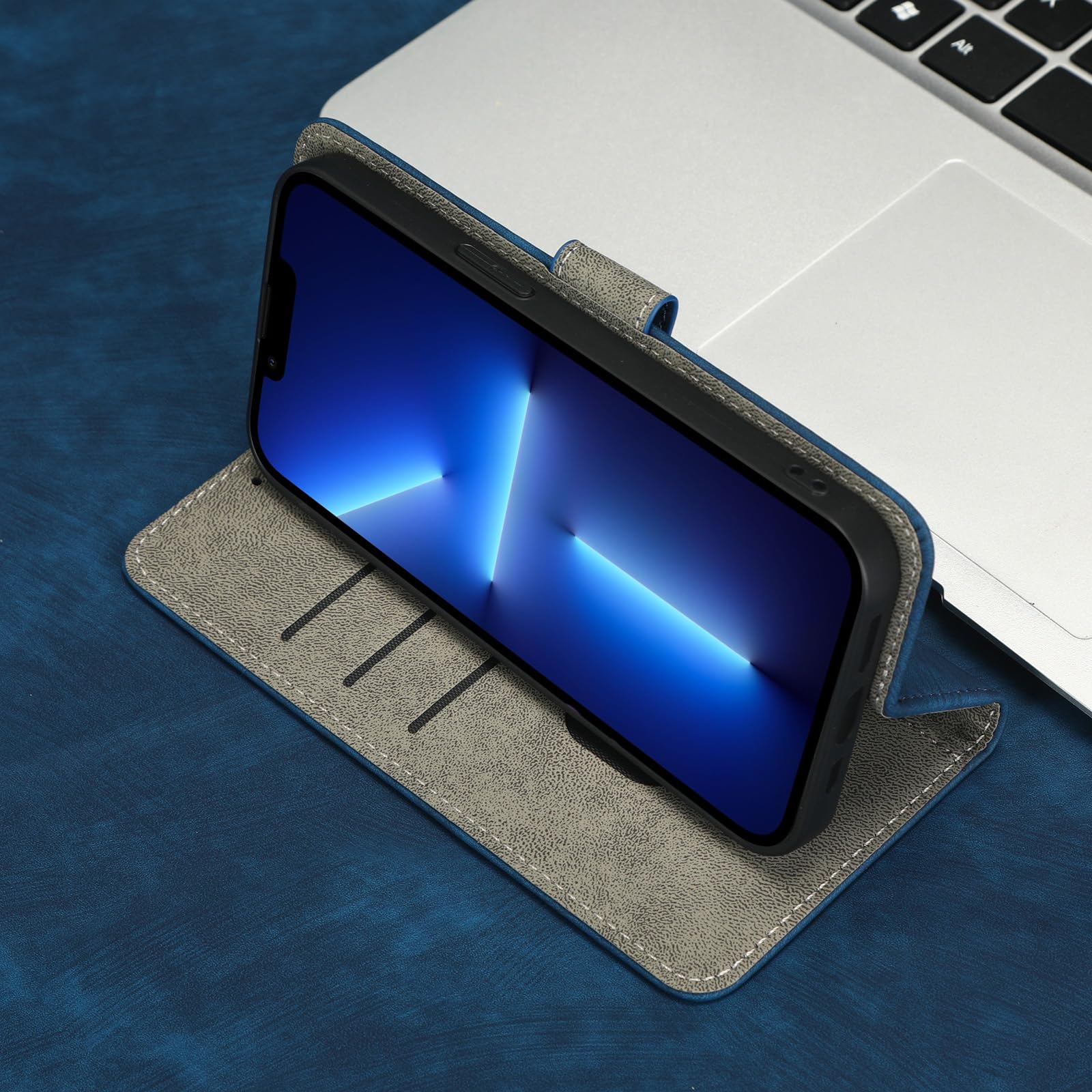Custodia Portafoglio In Pelle PU Per Honor Magic 5 Lite 5G / Honor X9a | Con Supporto Stand E Slot Per Carte | Chiusura Magnetica | Colore Blu