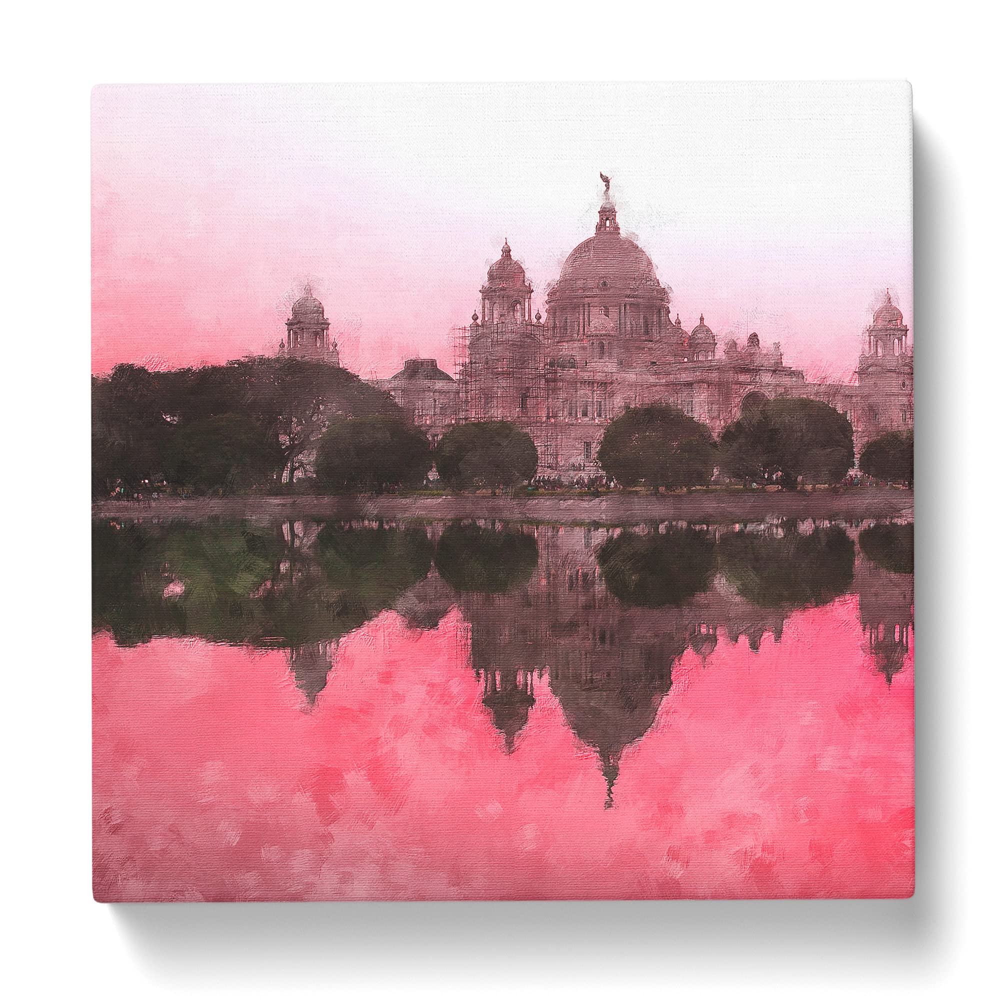 Victoria Memorial in Kolkata India Canvas Print, Mixed, 35L x 35W cm - Image 3