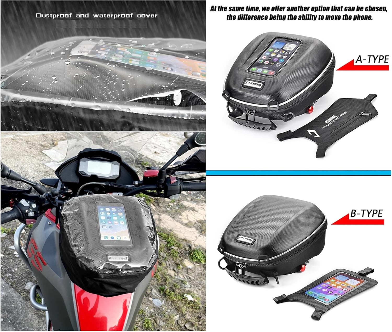 G310RR G310GS Motorcycle Tank Bag Luggage Quick Lock Racing Fit for BMW G310R G310 GS 2016-2024 Top Case(A-Type)