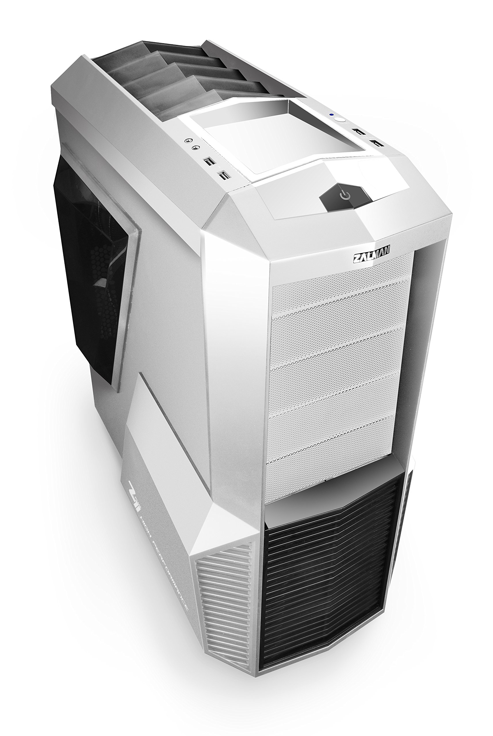 Zalman Z11 PLUS-W ATX Gaming Mid Tower Computer Case, White