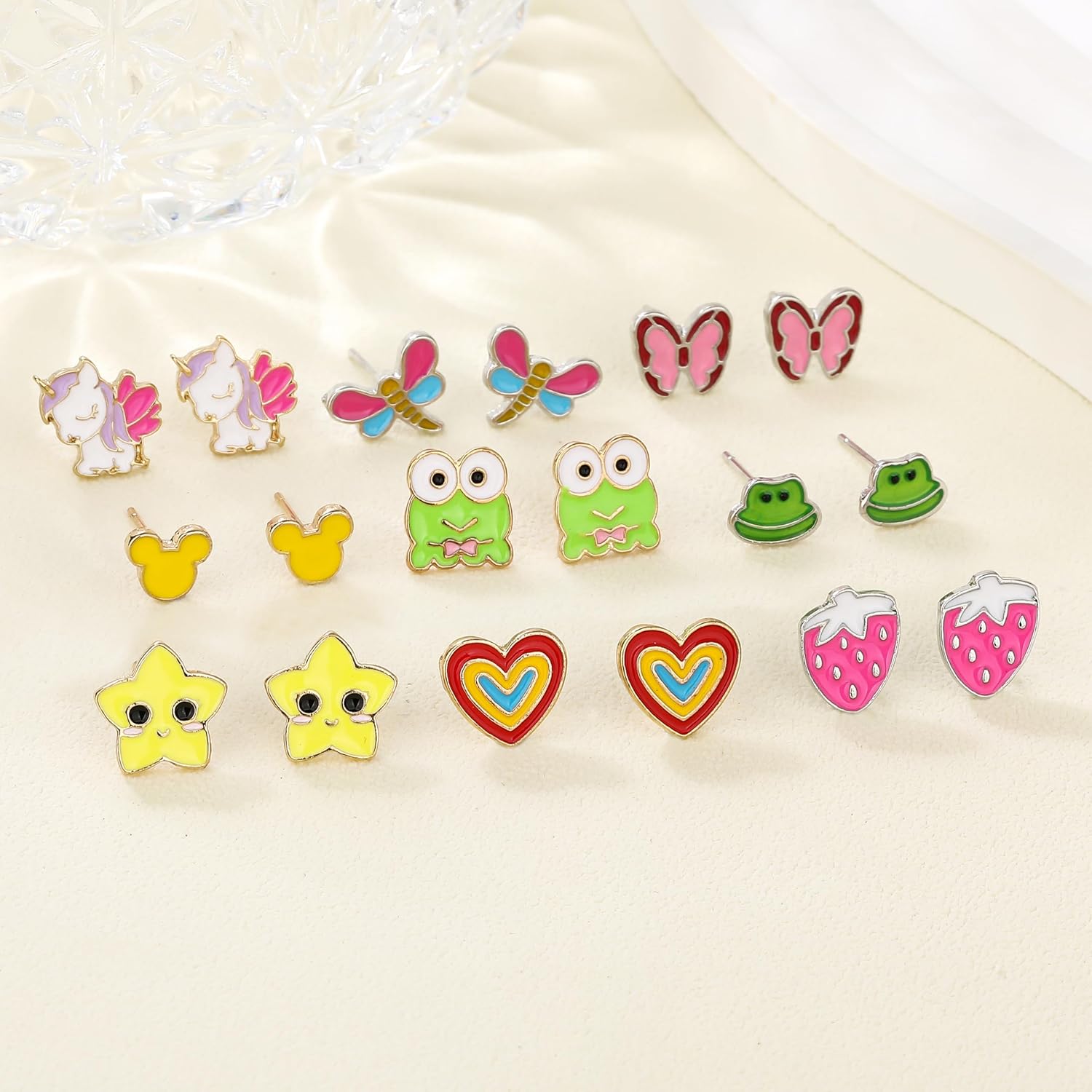 24/30/40 Pairs Cute Funny Hypoallergenic Stud Earrings Set for Women Sensitive Ears With Stainless Steel Mixed Style - Image 4