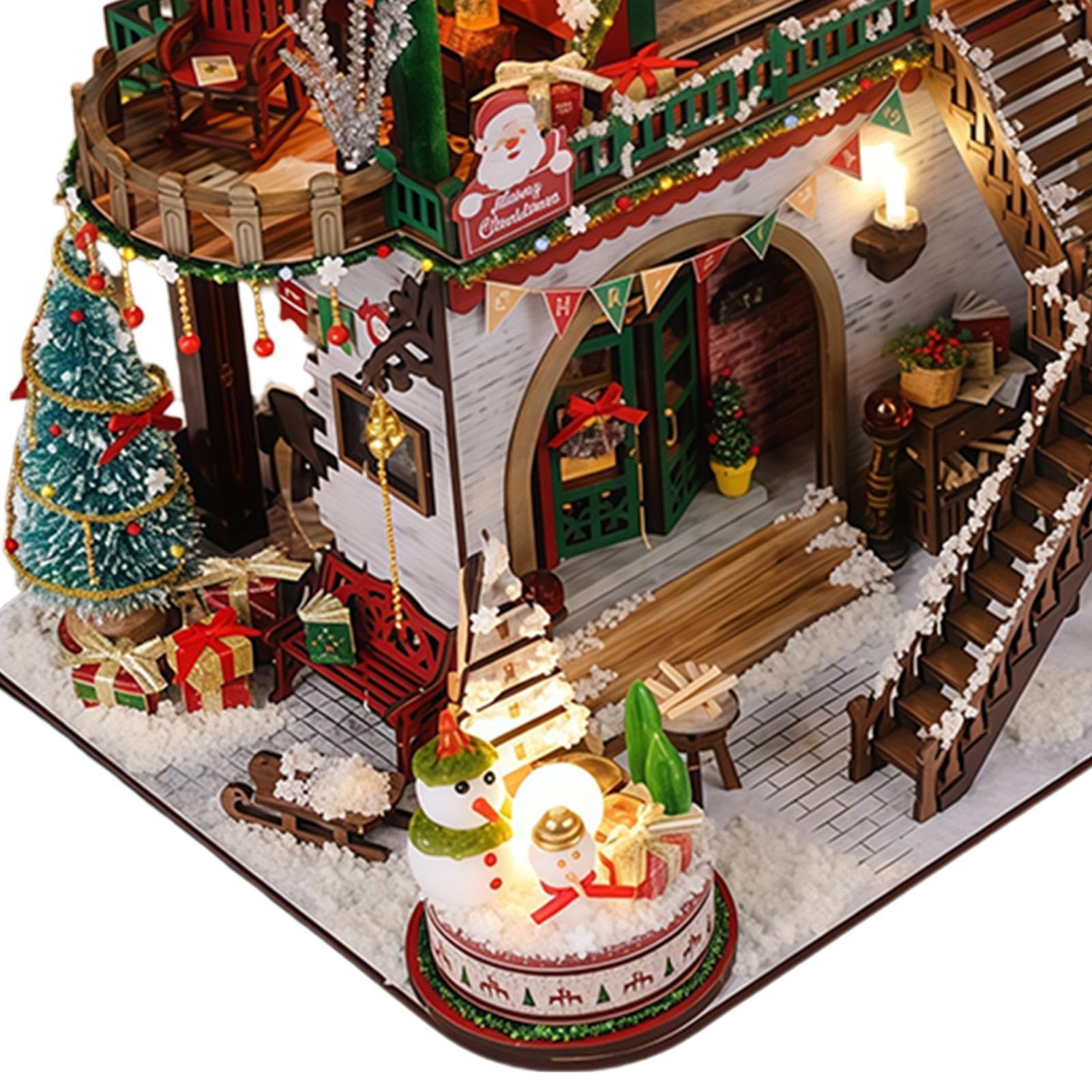 Model kit - 23x19cm basswood DIY miniature house for adult craft