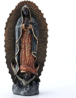 Veronese Design 6 1/8 Inch Black Madonna of Guadalupe Religious Resin Sculpture Hand Painted Figurine