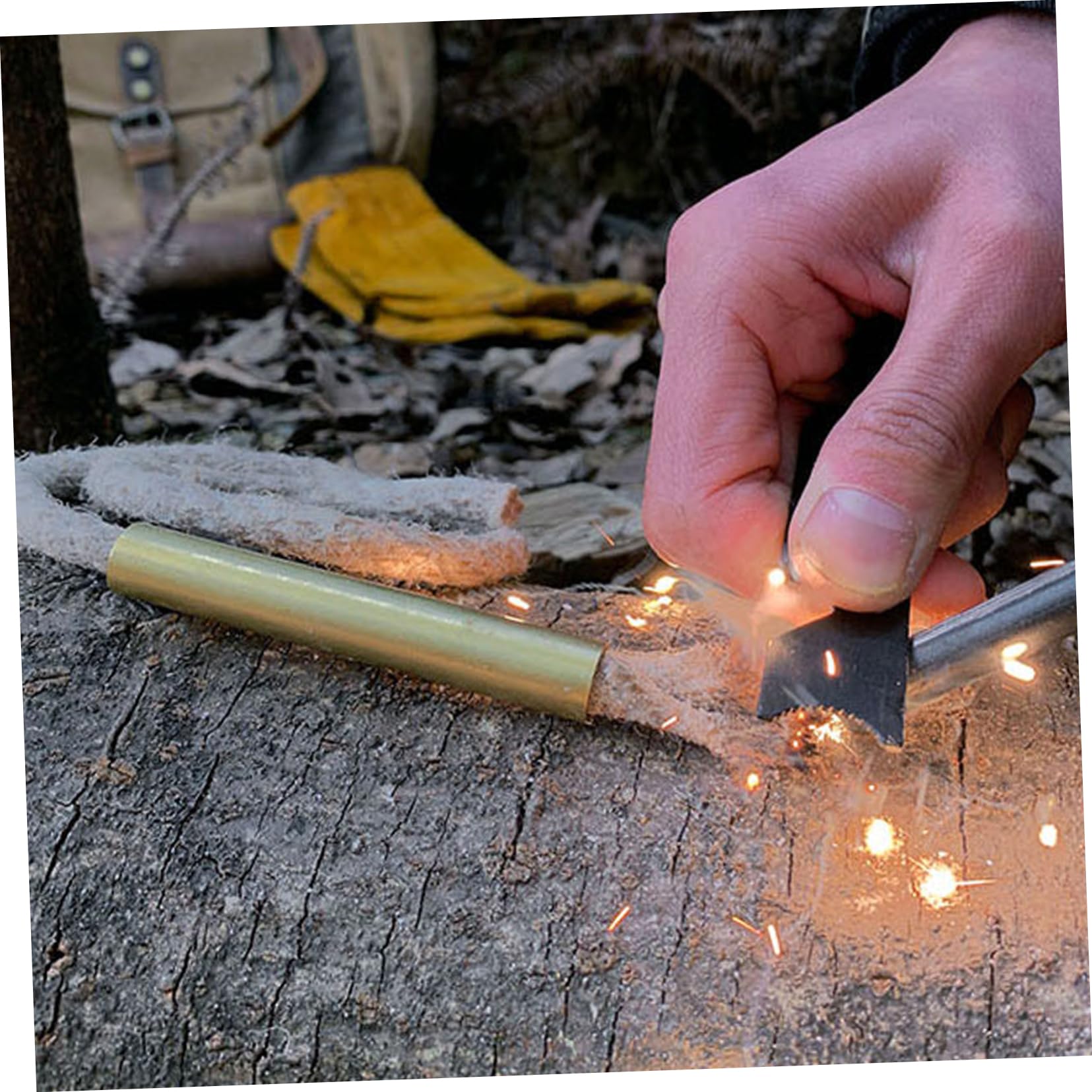 WOONEKY Cord Hiking Fire Starter Portable Camping Tool Practical Wick for Outdoor Fire