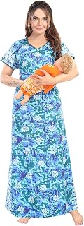 LIFE-TALE Women's Cotton Feeding/Maternity Maxi/Nighty/Night Gown/Night Wear Price In India